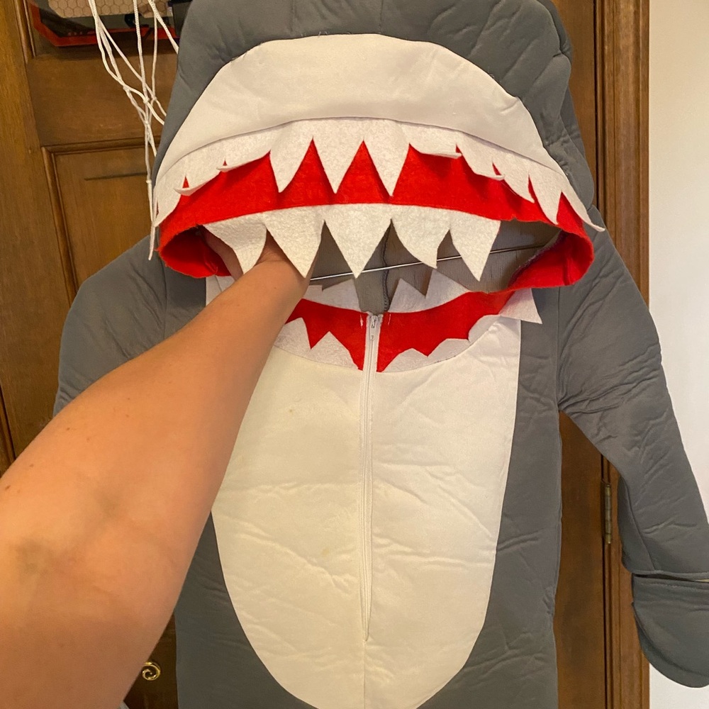 Shark Costume for Kids - Gray and Red